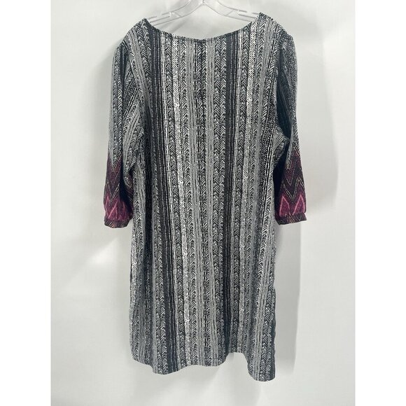 Garnet Hill Linen Market Dress Shift Long Sleeve Sz XL NWOT - Picture 6 of 6